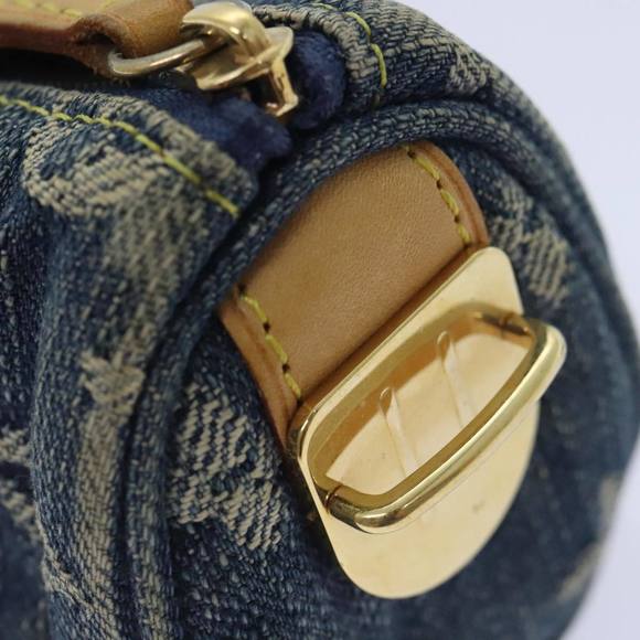 LOUIS VUITTON Monogram Denim Trousse Speedy Pouch Blue M95082 LV Auth 88939 - Picture 8 of 16